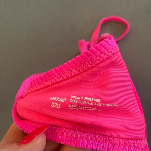 aerie Hot Pink Bikini Top - Picture 3 of 3